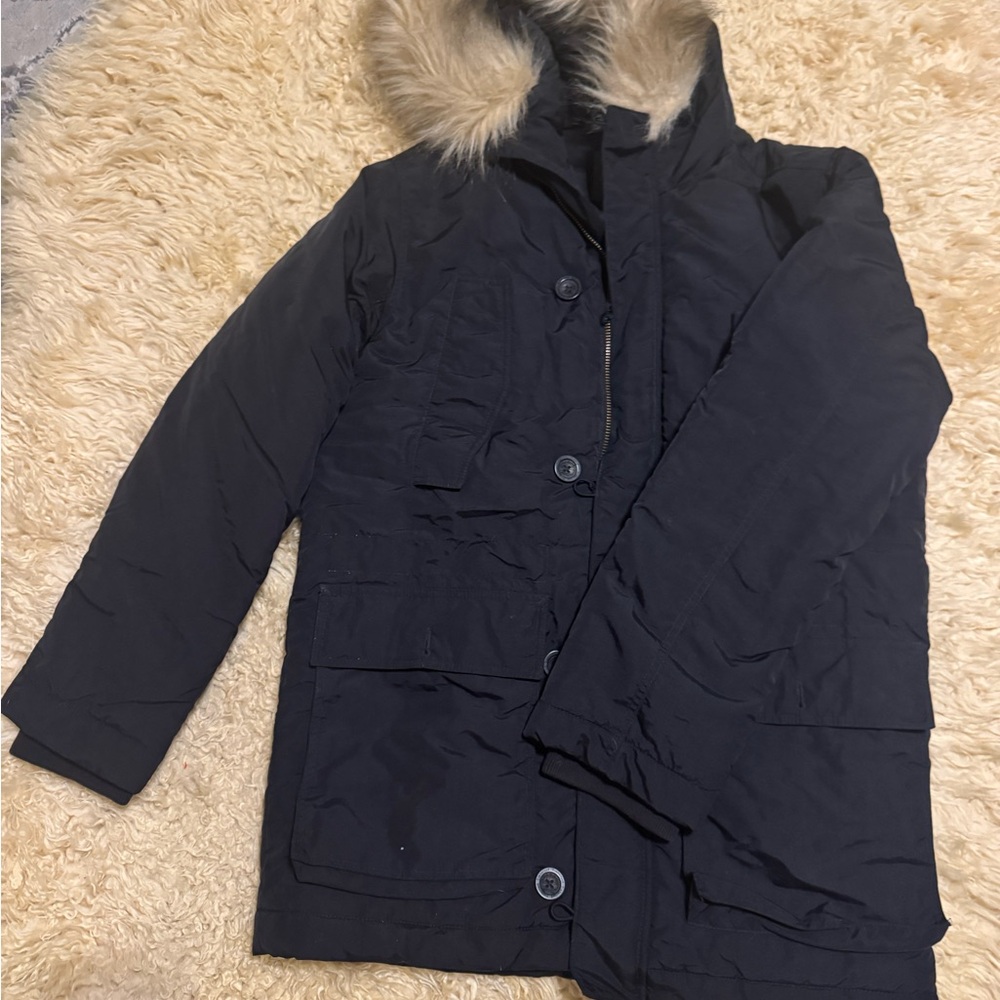 Timberland Black Jacket with Green Logo